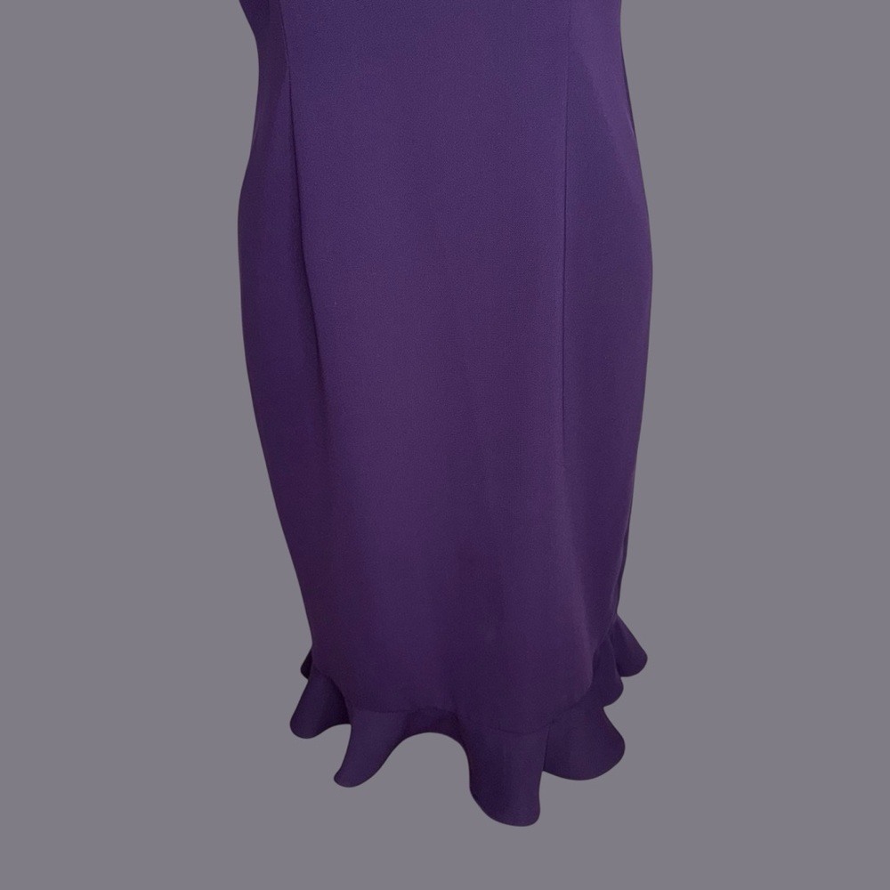 Danny & Nicole purple sleeveless dress - Picture 3 of 12